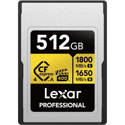 Lexar Professional GOLD CFexpress 4.0 Type A 512GB