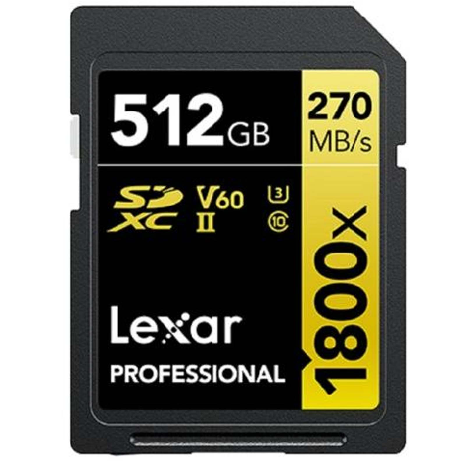 Lexar Professional 1800x SDXC UHS-II GOLD 512GB