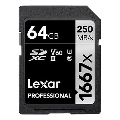 Lexar Professional 1667x SDXC UHS-II SILVER 64GB
