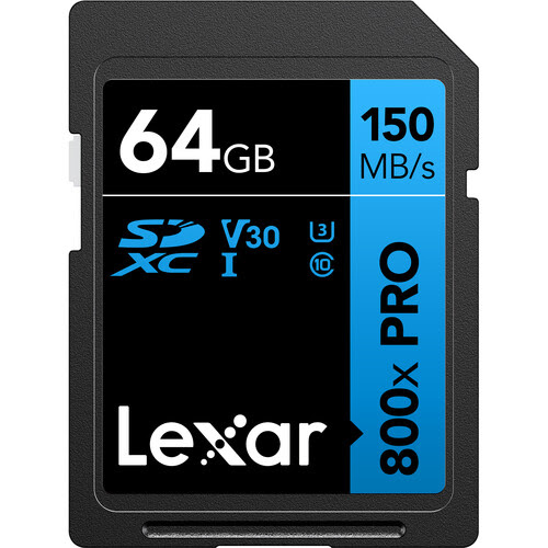 Lexar High-Performance 800xPRO SDXC UHS-I BLUE 64GB