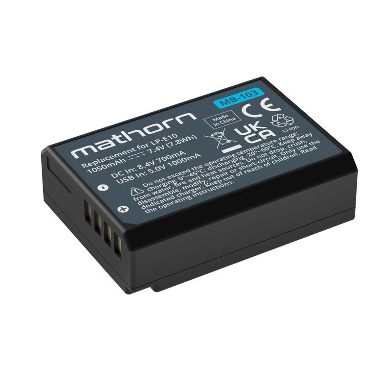 Mathorn MB-103 Battery for Canon LP-E10