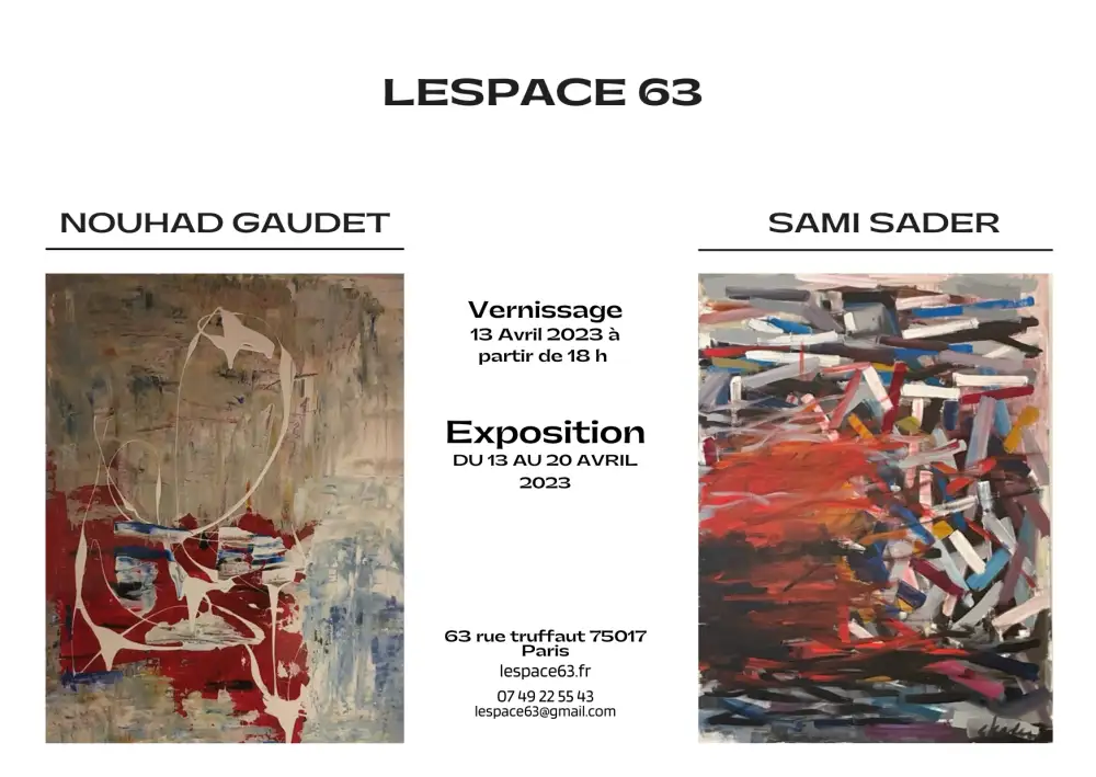 Lespace 63 | Photo de l'évènement : Vernissage de Sami Sader et Nouhad Gaudet