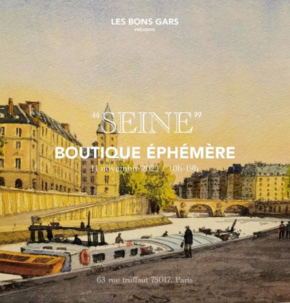 Lespace 63 | Photo de l'évènement : Les Bons Gars : Collection "Seine"  Boutique Ephémère