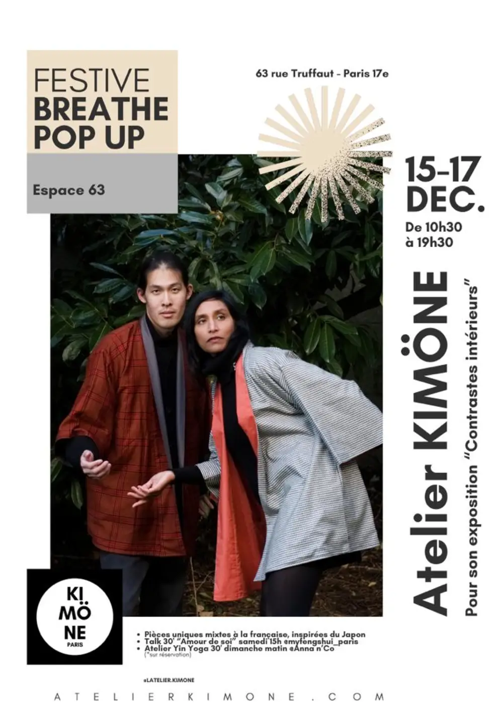 Lespace 63 | FESTIVE BREATHE POP UP - Amour Dualité