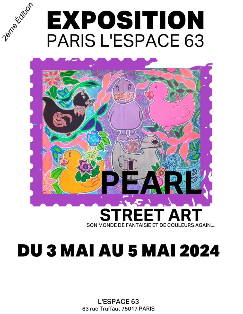 Lespace 63 | Image de l'évènement : Exposition : Pearl Street Art