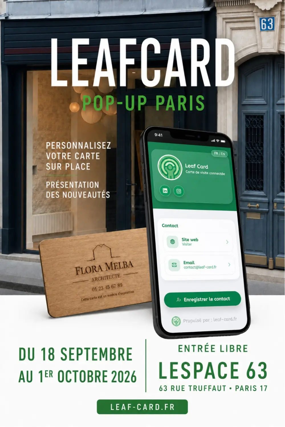Lespace 63 | Photo de l'évènement : Leaf Card