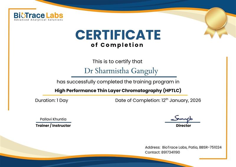 Certificate of Completion