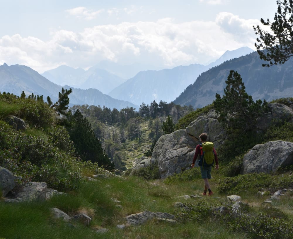 Randonneur en montagne