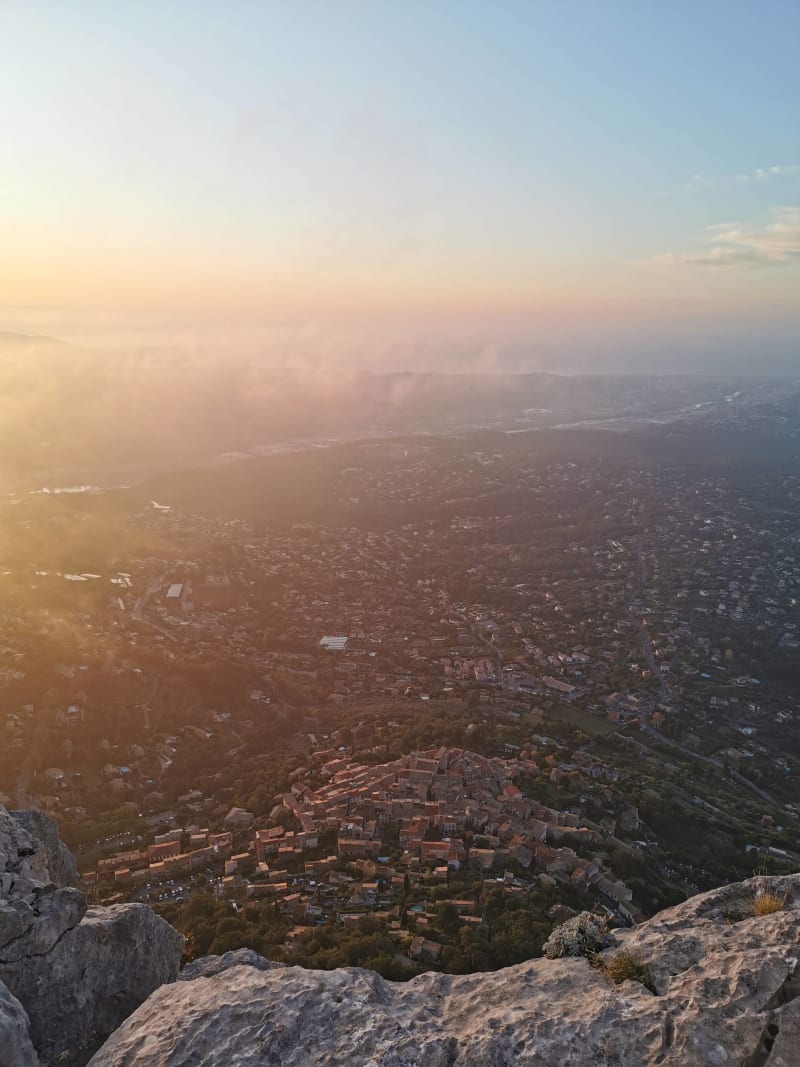 Vue du sommet du baou de St Jeannet