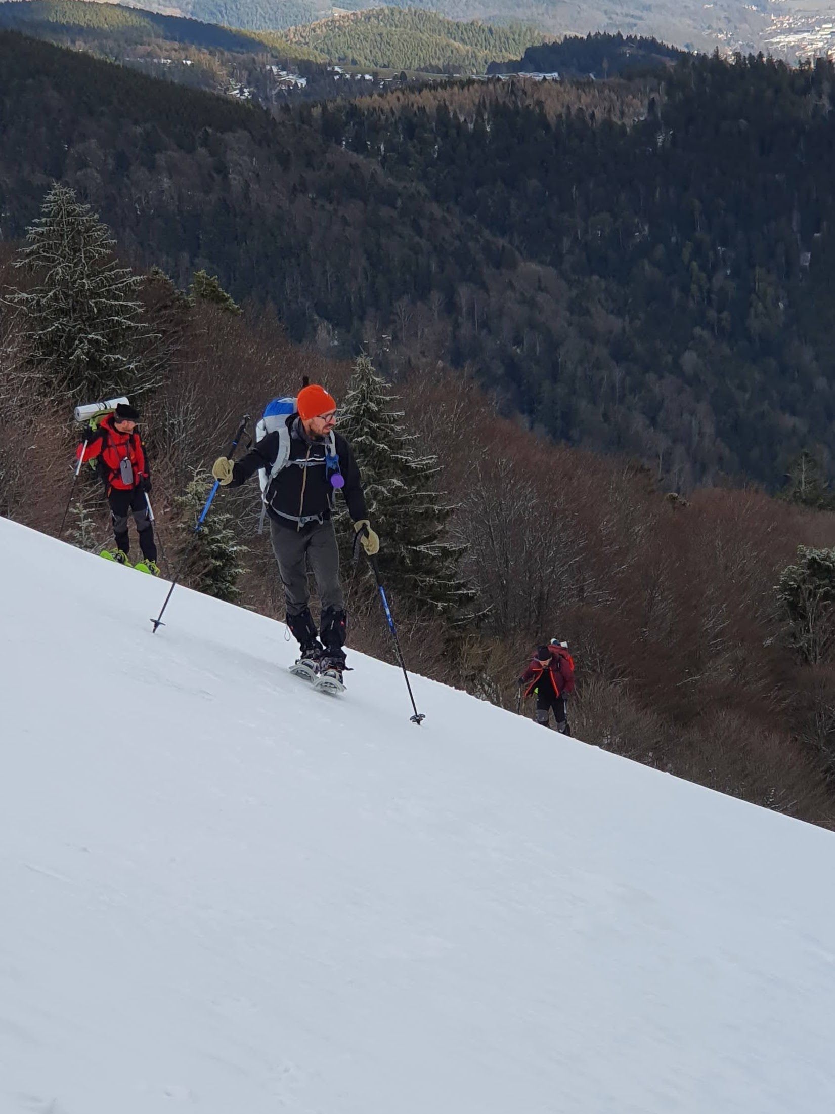 EN IMAGES. Retour de la neige dans les Vosges, mes amis n'ont