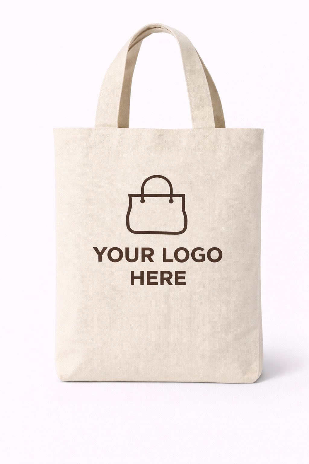 White Canvas Shopping Tote Bag – 100% Cotton Reusable Carry Bag