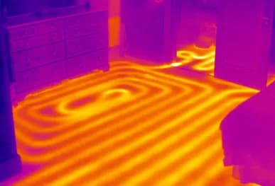 Thermal imaging on Underfloor Heating Systems