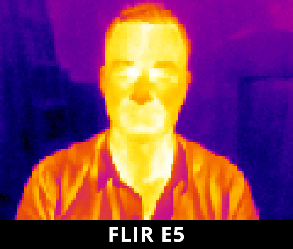 FLIR E5 Thermal Camera - example resolution