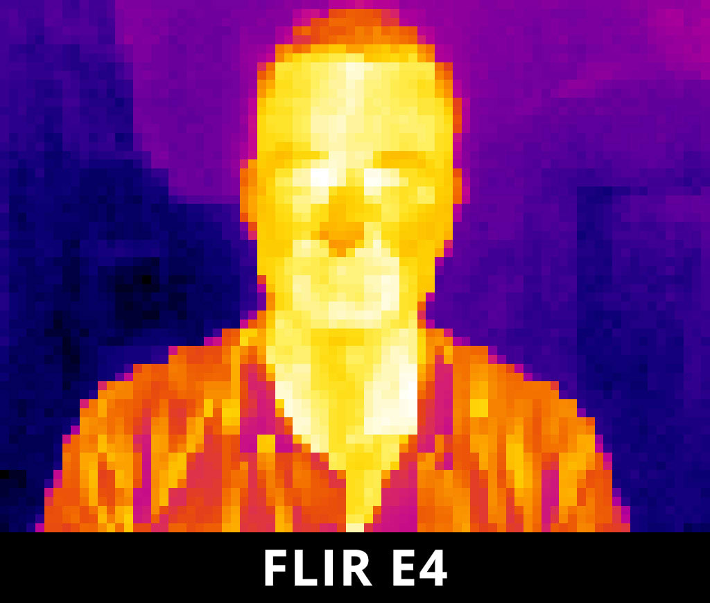 FLIR E4 Thermal Camera - example resolution