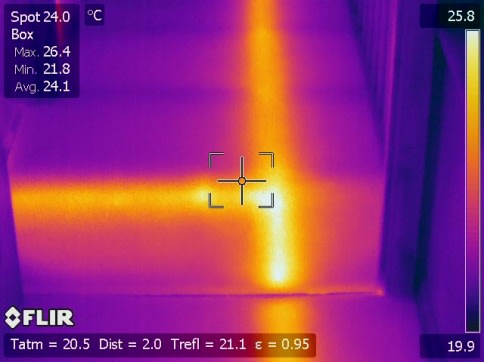 thermal image heating pipe