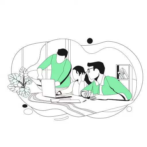 Team collaboration illustration