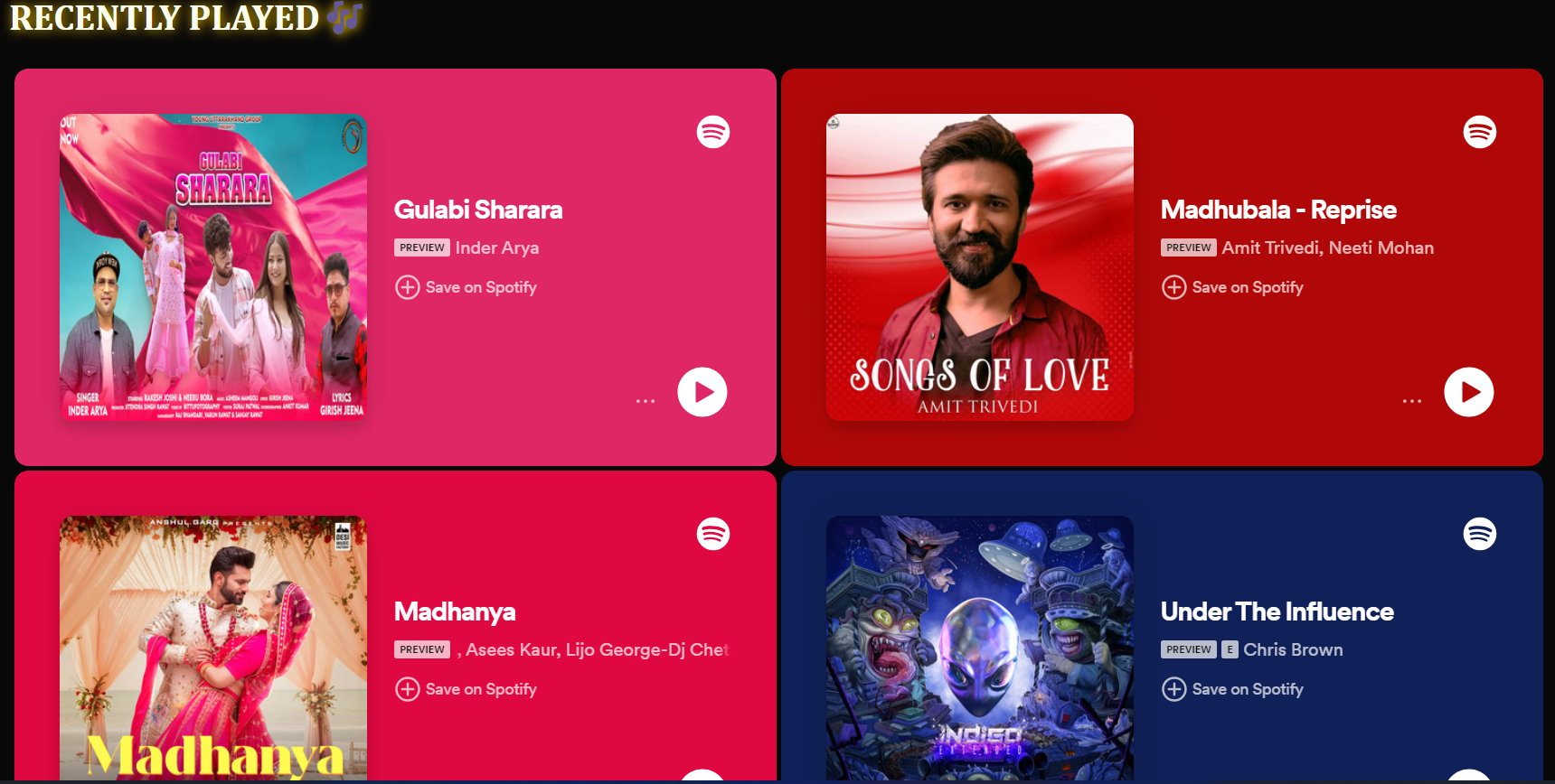 Mini Spotify