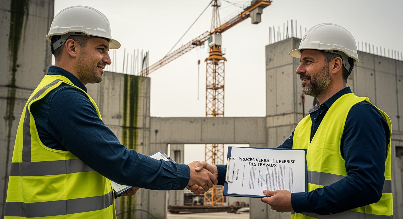 Procès-Verbal de Reprise des Travaux - 4Génie Civil