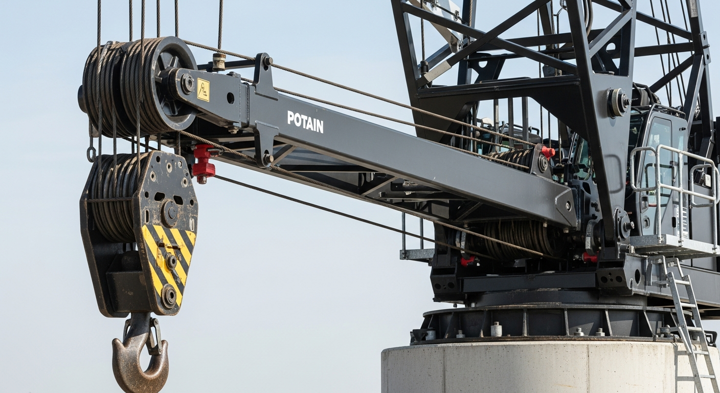 Grue Potain MCT 88 : Fiche Technique, Capacité & Performance | Leader du Chantier Urbain 1