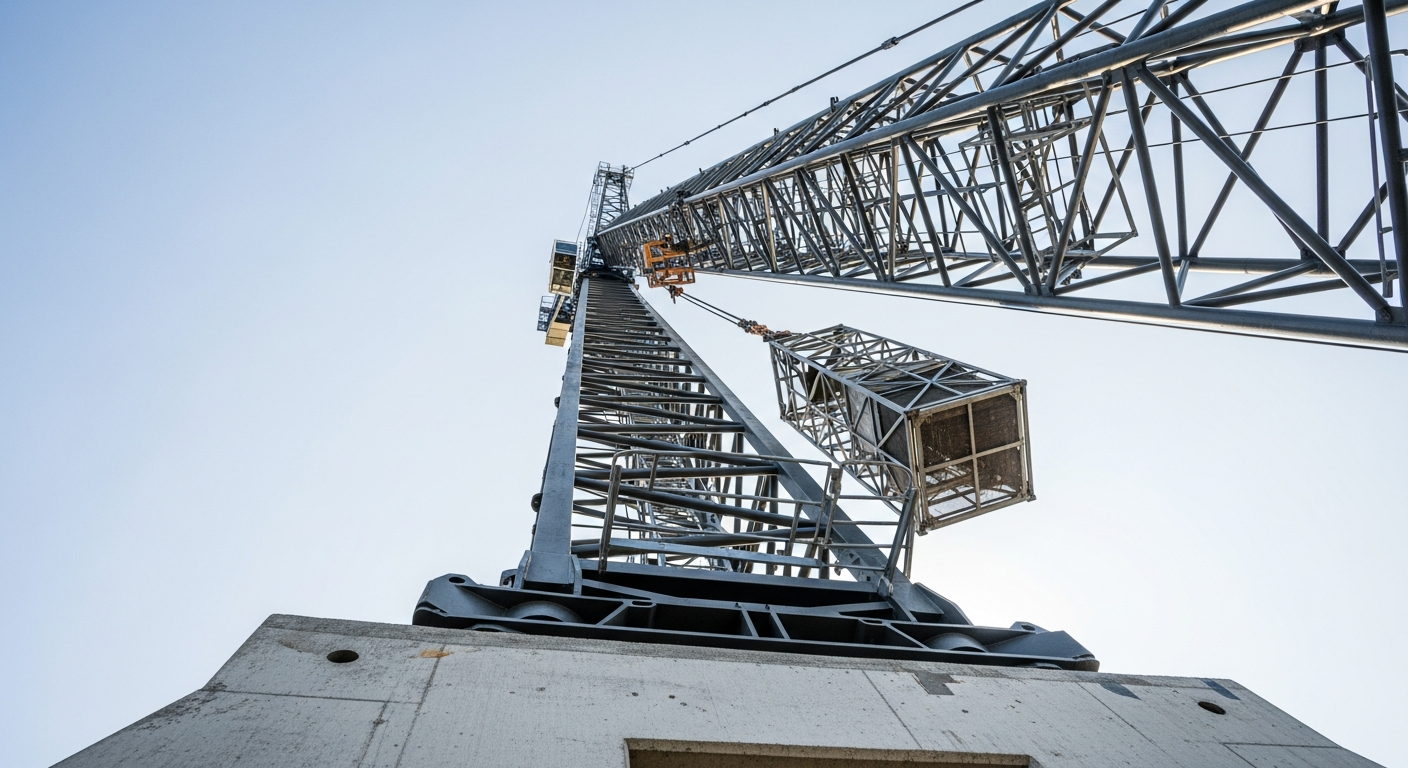 Guide Complet : Montage et Démontage de Grue à Tour (Procédures & Sécurité 2026) 2