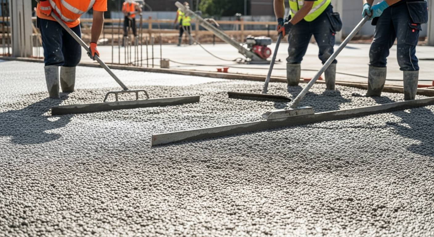 Dalle Béton : Calcul Dosage et Coulage Parfait Chantier 1