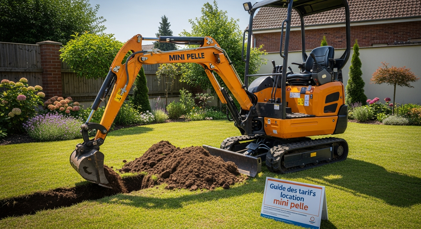 tarif location mini pelle jour loxam