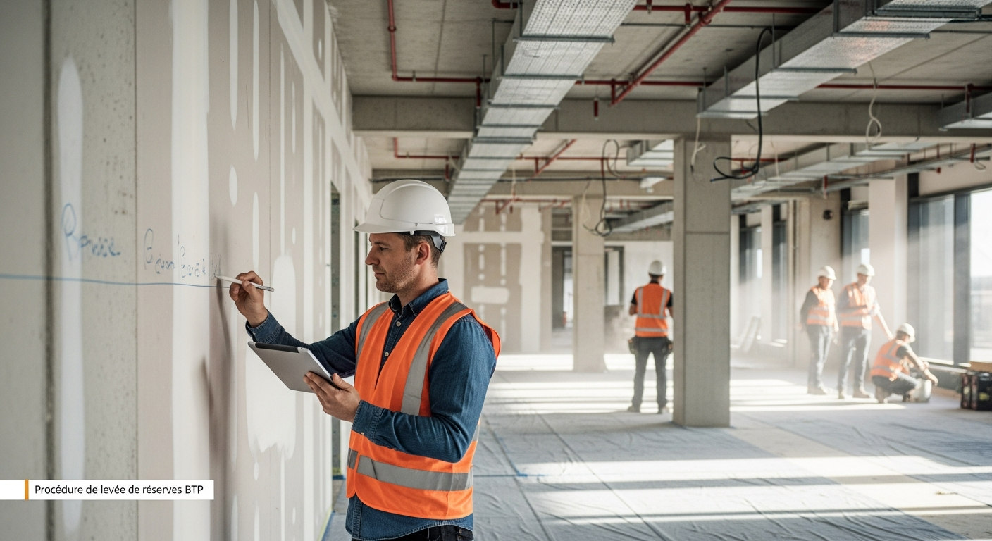 procédure lever les réserves btp