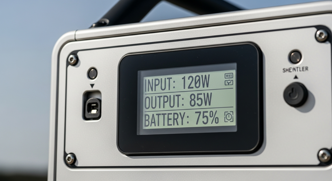 Portable Solar Generators detailed technical diagram showing battery capacity and output ports