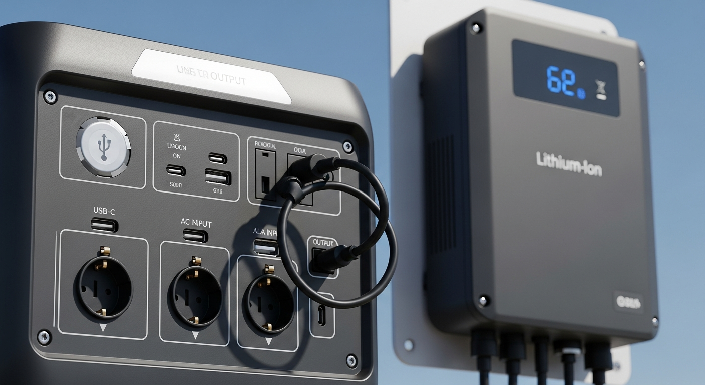 portable battery power station detailed technical diagram of its internal components