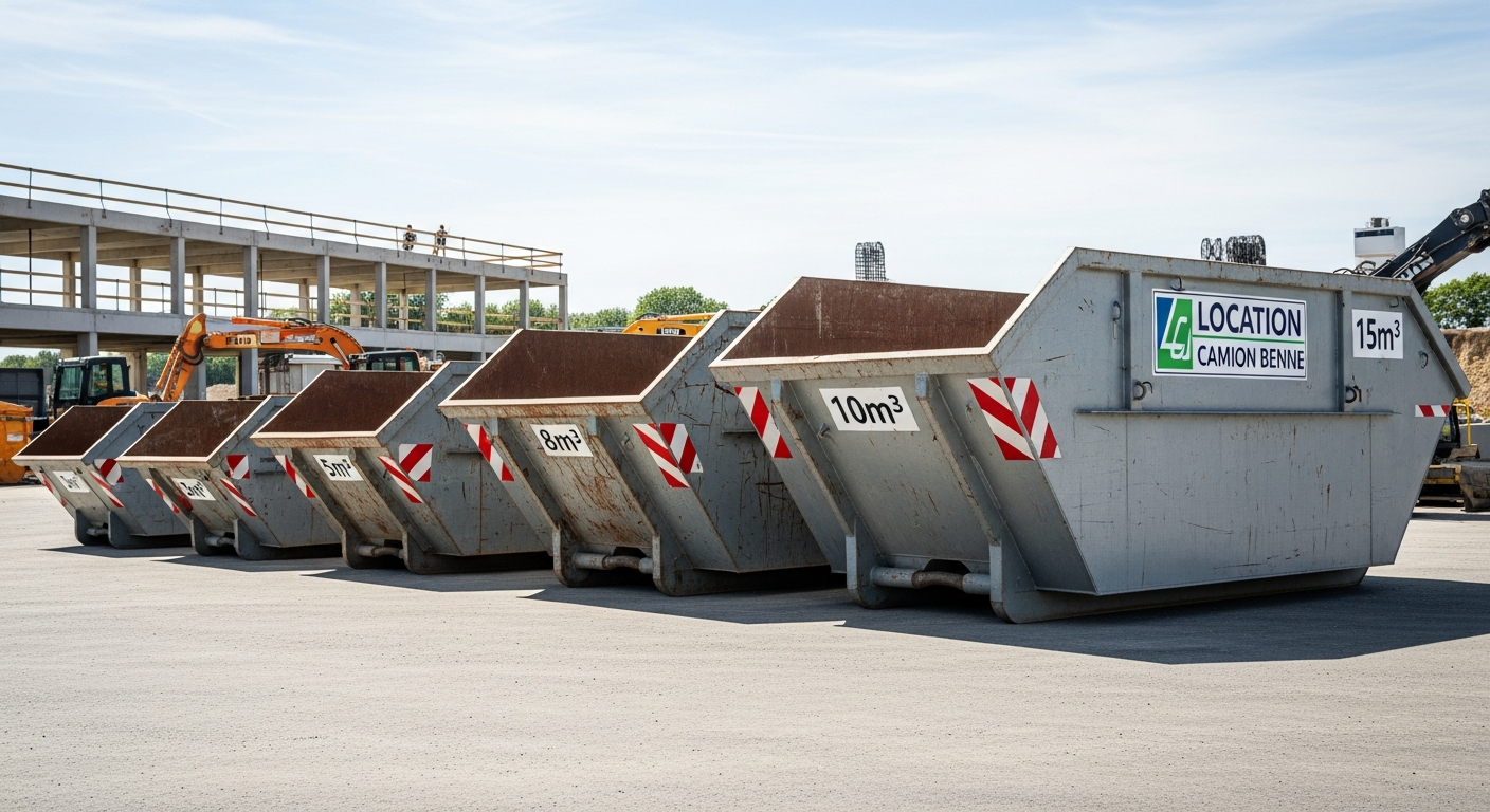 prix location benne gravats
