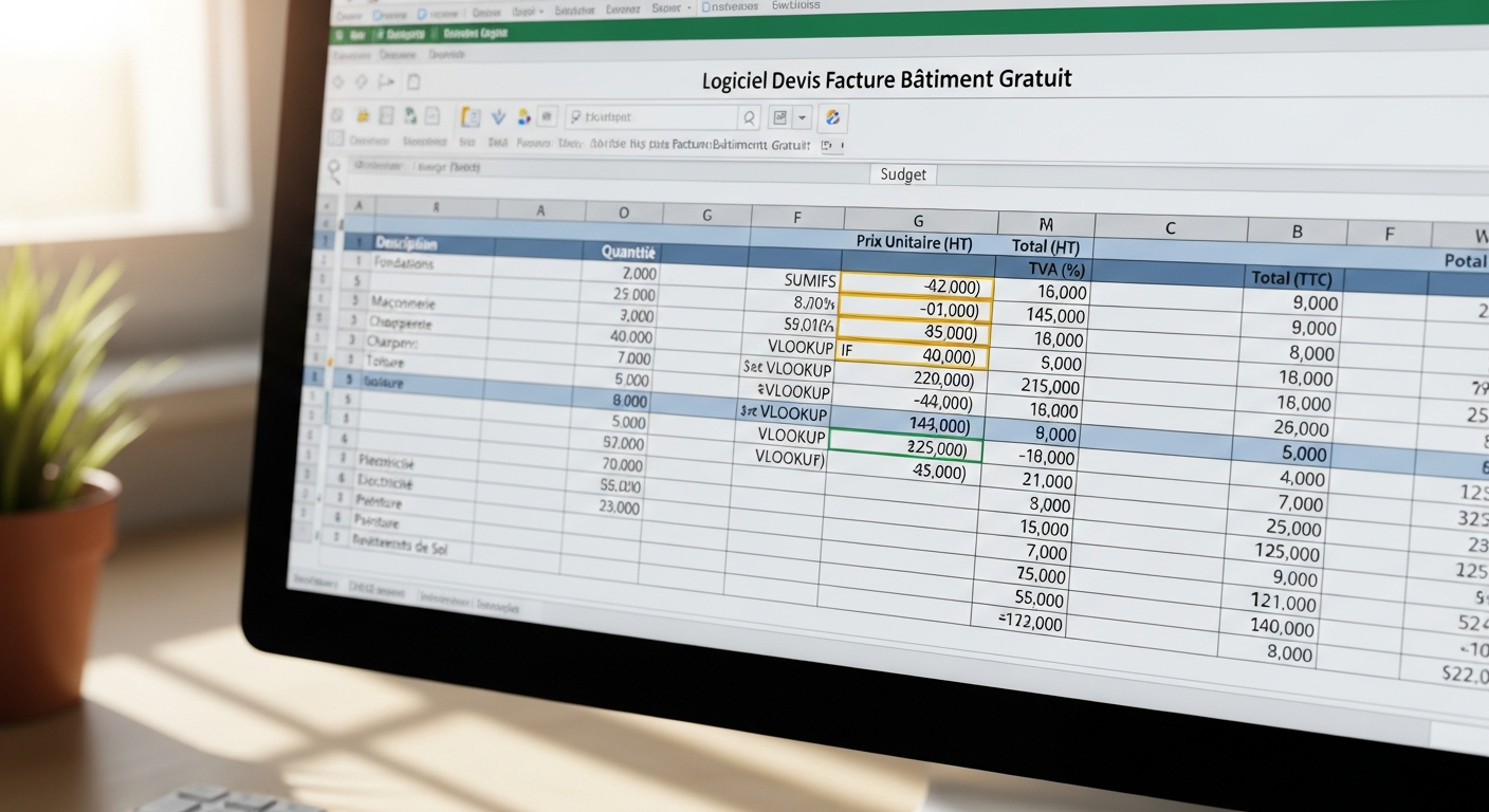 devis bâtiment excel