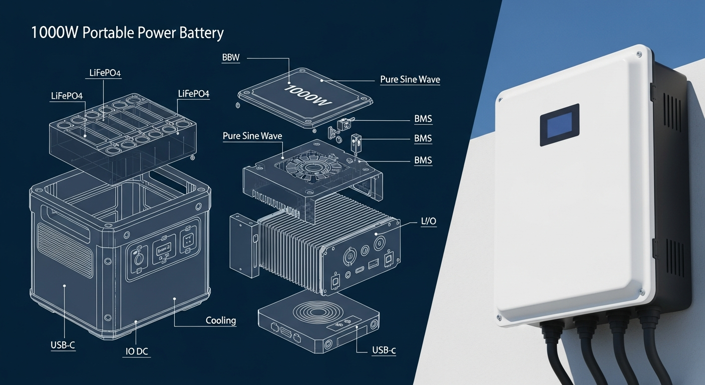 portable power station 1000w - portable power station 1000w technical diagram and architecture