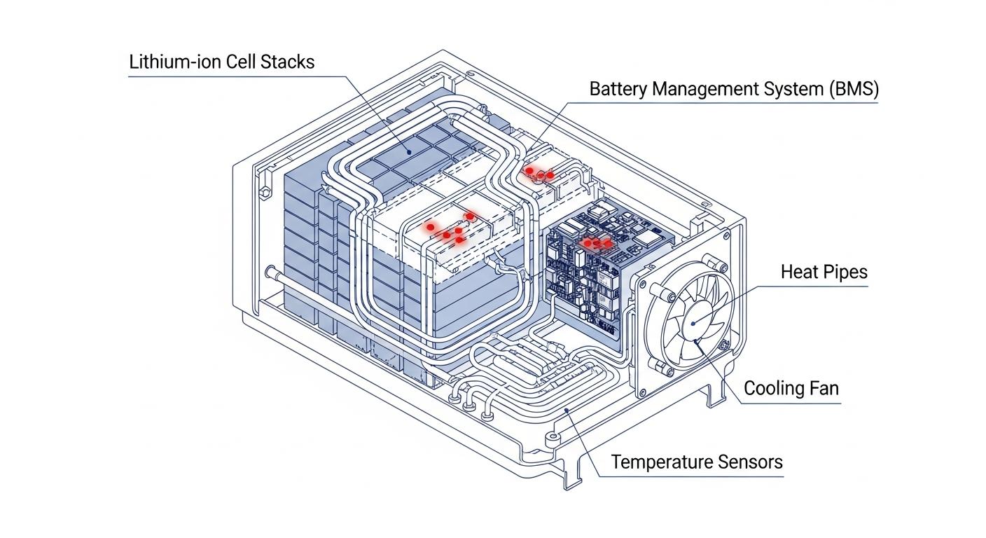 Impact of high ambient temperatures on solar battery cycle life - Impact of high ambient temperatures on solar battery cycle life engineering architecture and BMS layout.