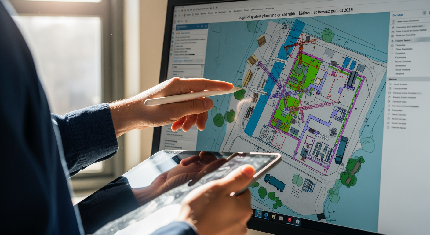 Logiciel gratuit planning de chantier bâtiment et travaux publics 2026 - 4Génie Civil