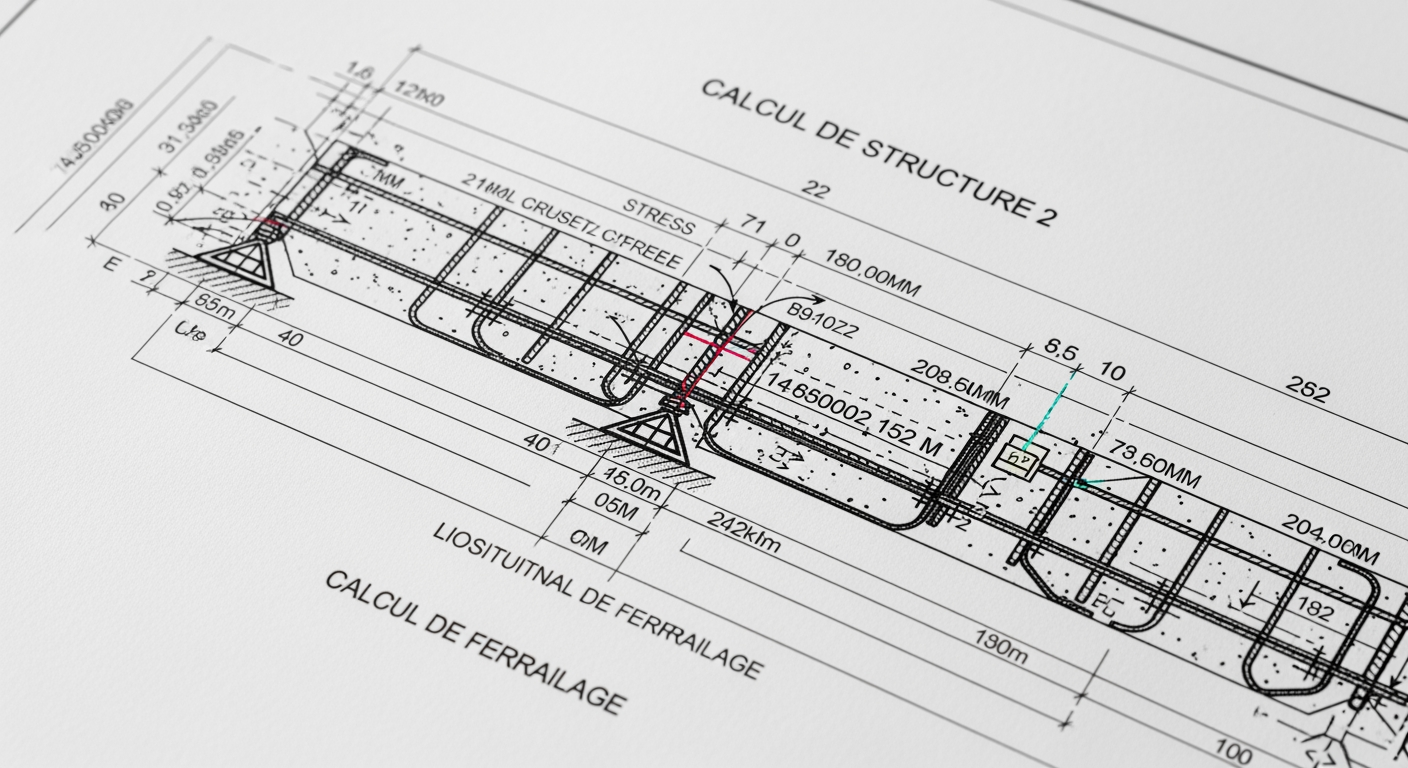 Calcul de ferraillage d'une poutre en béton armé selon Eurocode 2 - 4Génie Civil