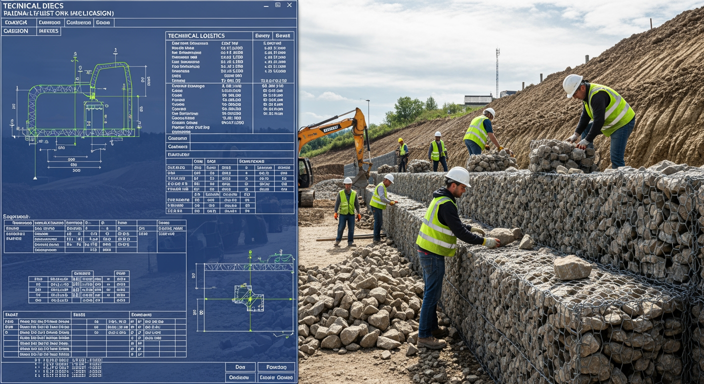 Conception d'un mur de soutènement en gabion : Note de calcul - 4Génie Civil