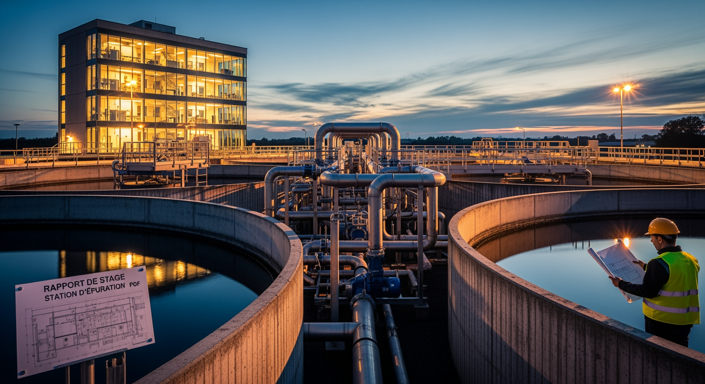 rapport de stage station d'épuration pdf - 4Génie Civil