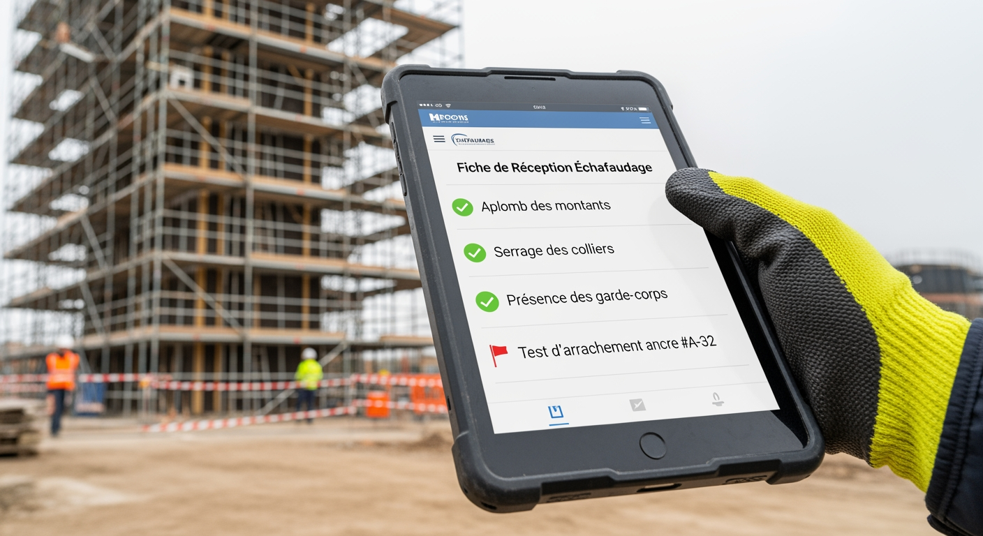 Sécurité sur chantier : Procédure de montage d'un échafaudage de façade - 4Génie Civil