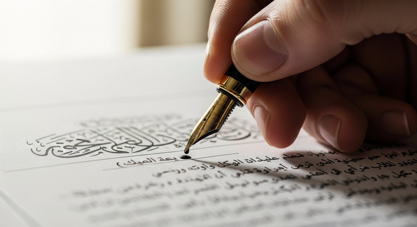 التوقيع على صيغة عقد إيجار محل تجاري