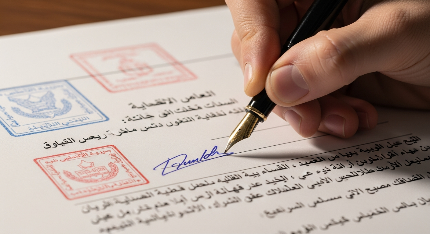 المصادقة على إمضاء عقد الكراء في المقاطعة