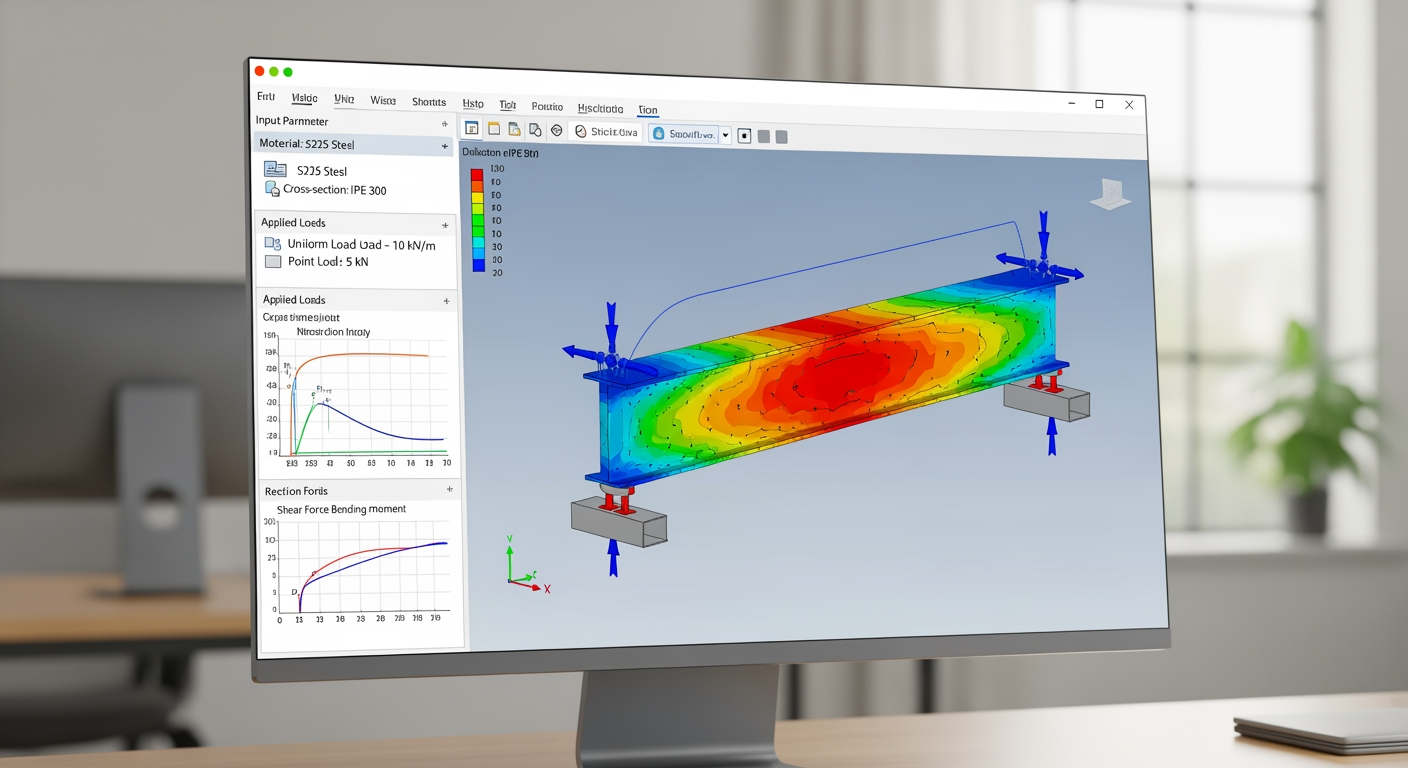 logiciel calcul poutre acier gratuit - 4Génie Civil