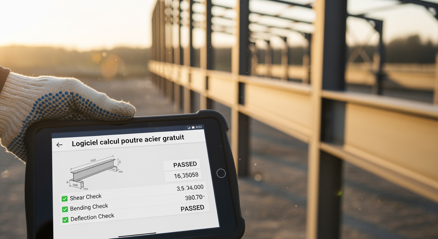 logiciel calcul poutre acier gratuit - 4Génie Civil