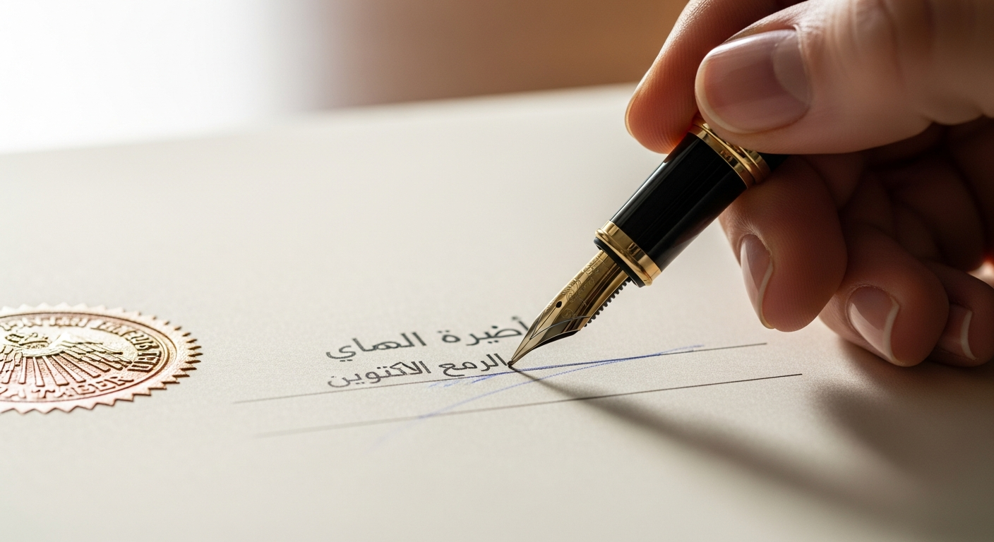 التوقيع على صيغة فسخ عقد ايجار