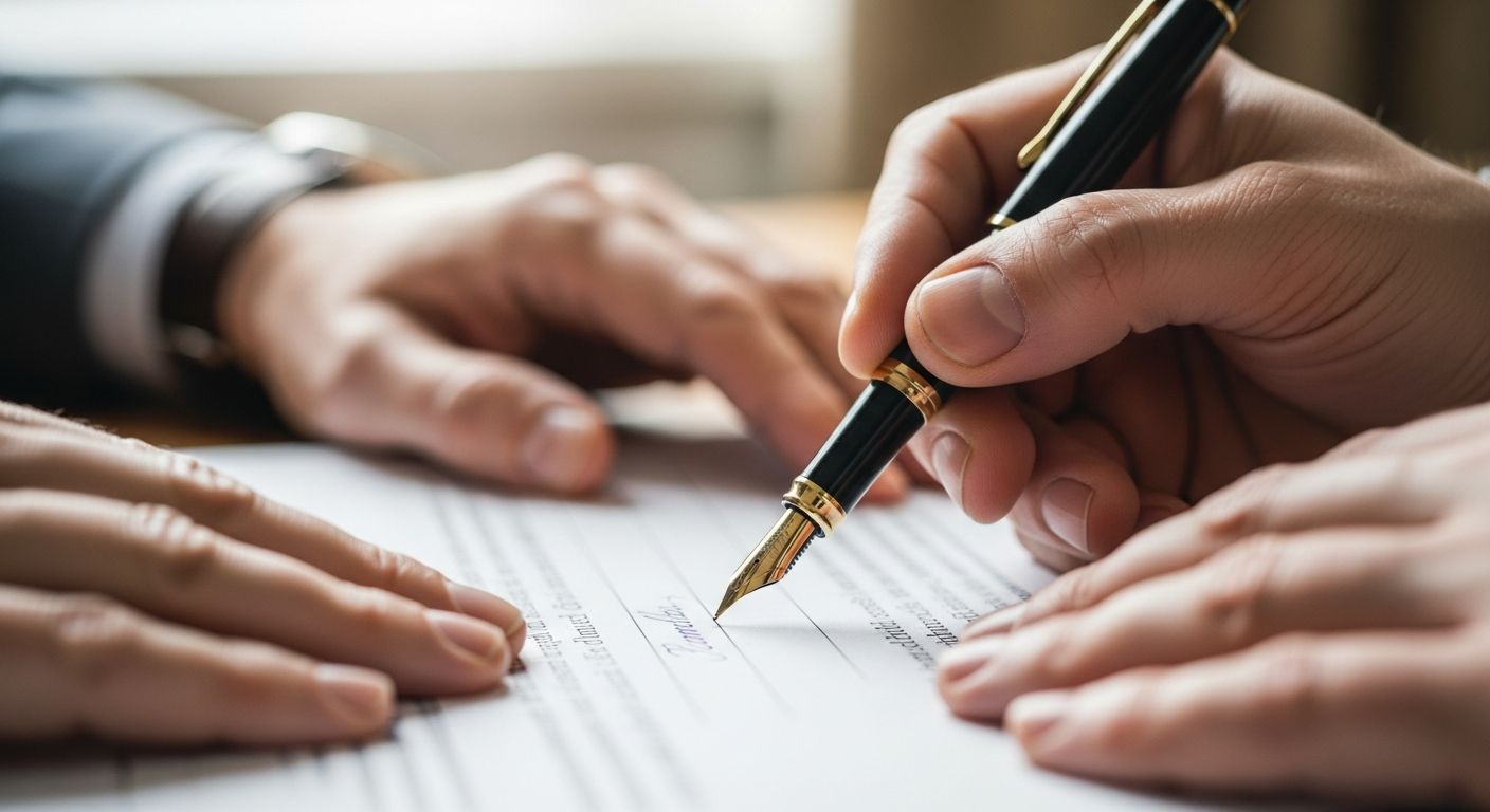 توقيع اتفاقية فسخ عقد الإيجار بالتراضي بين الطرفين