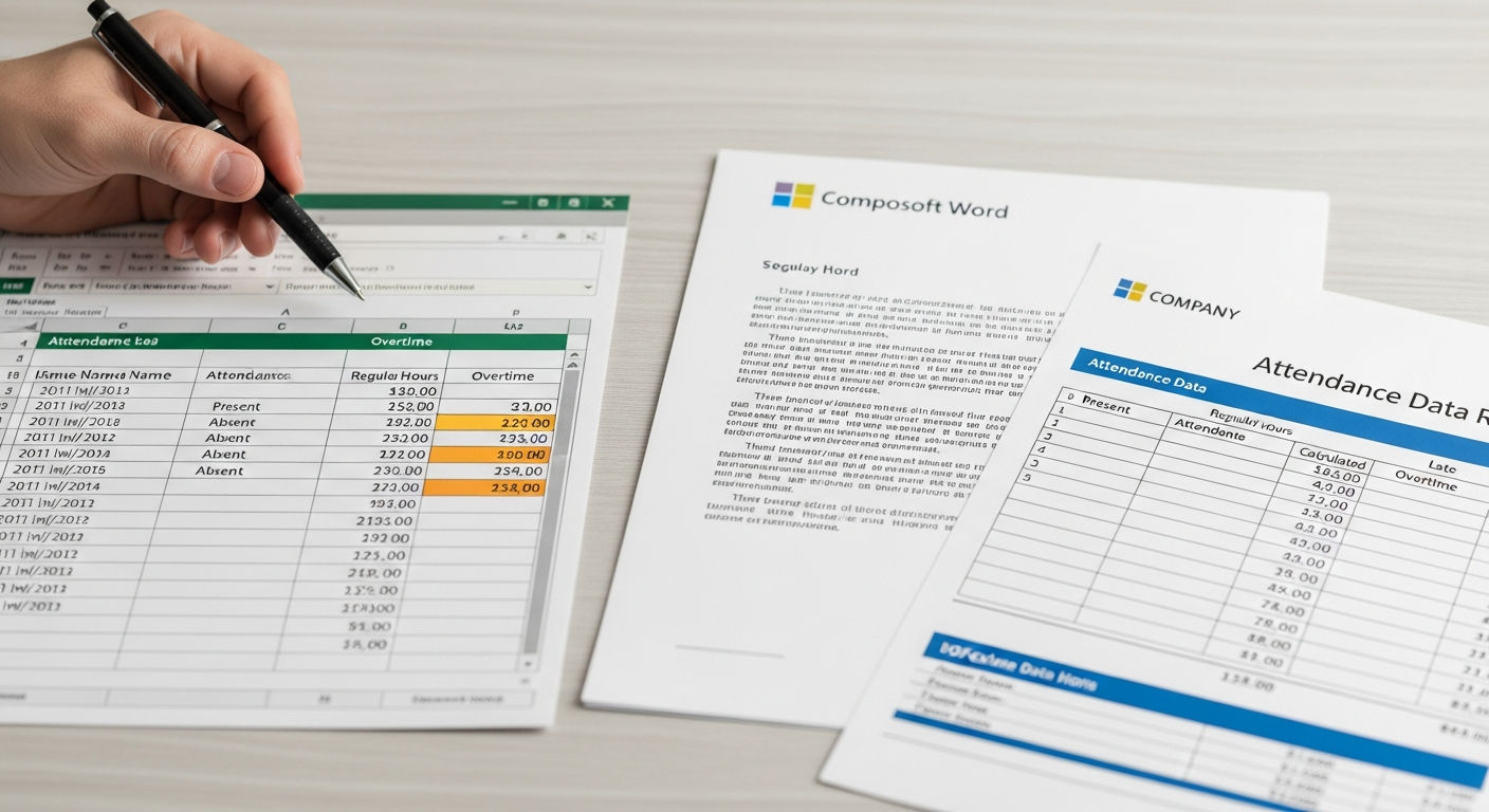 تحميل شيت حضور وانصراف بصيغة Excel و Word و PDF
