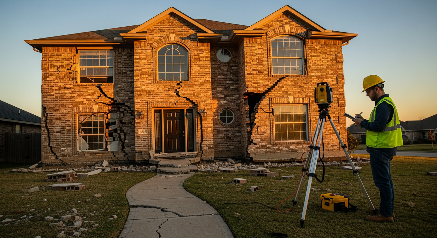 affaissement maison - 4Génie Civil
