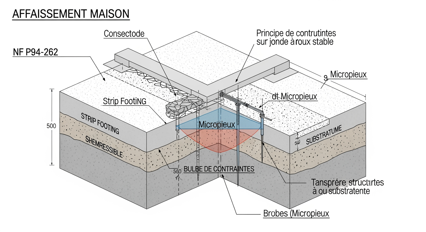affaissement maison - 4Génie Civil