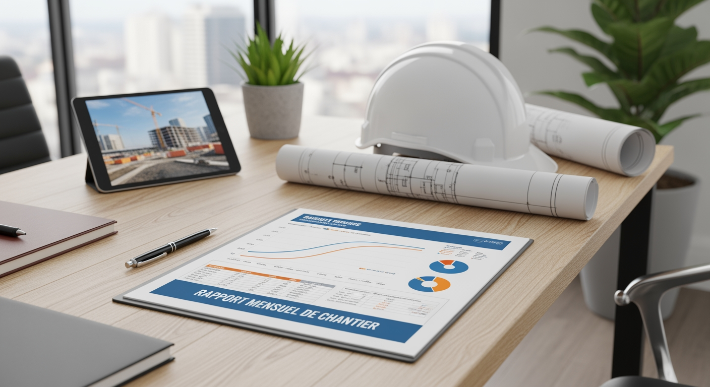 Rapport Mensuel de Chantier - 4Génie Civil