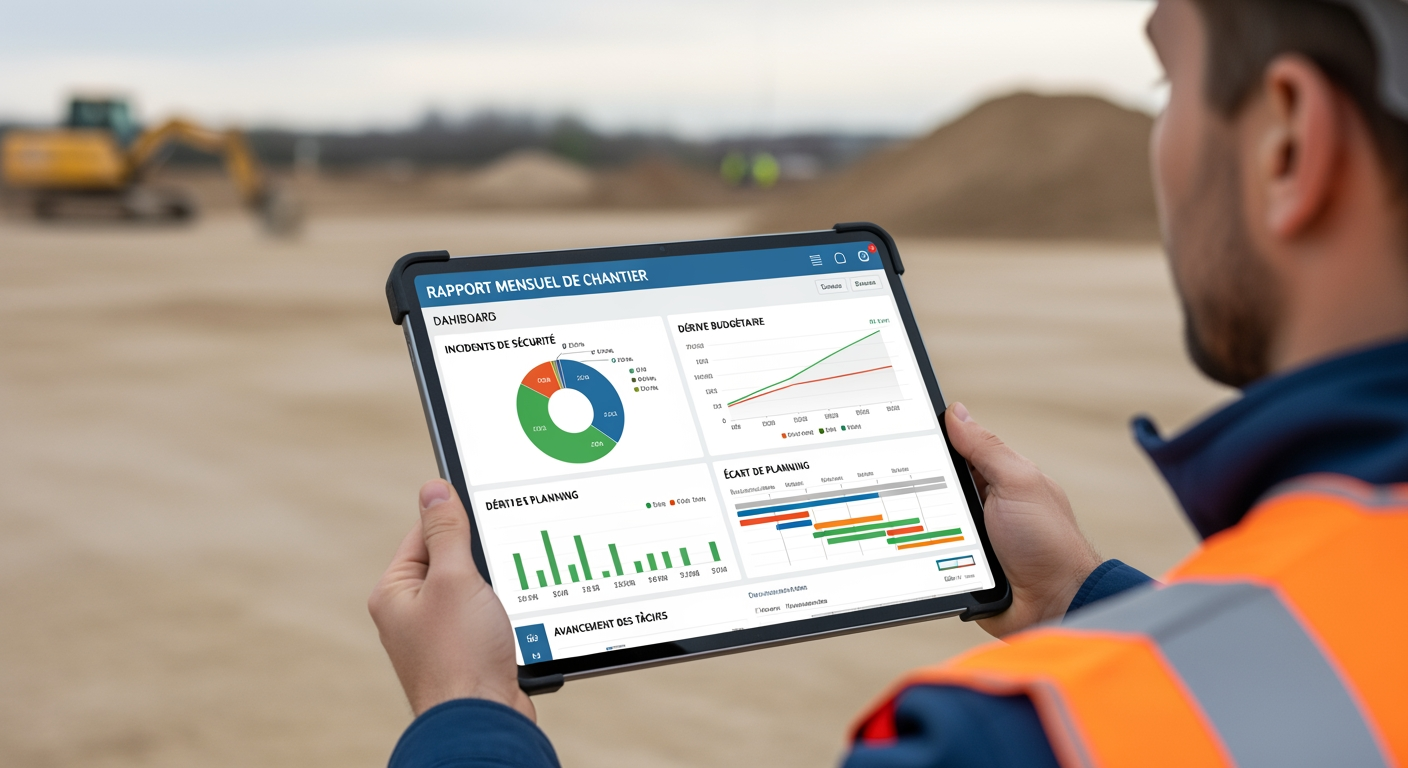 Rapport Mensuel de Chantier - 4Génie Civil
