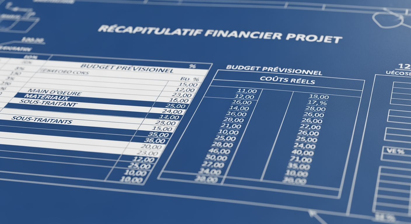 Récapitulatif Financier Projet Excel - 4Génie Civil